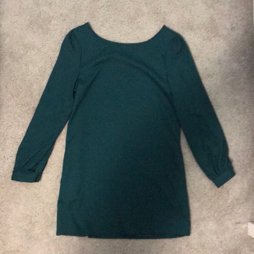 Green Long-Sleeve Dress